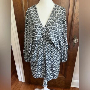 Misa Mona Mini Dress Green Blue Peridot Eyes Women Size XS, S